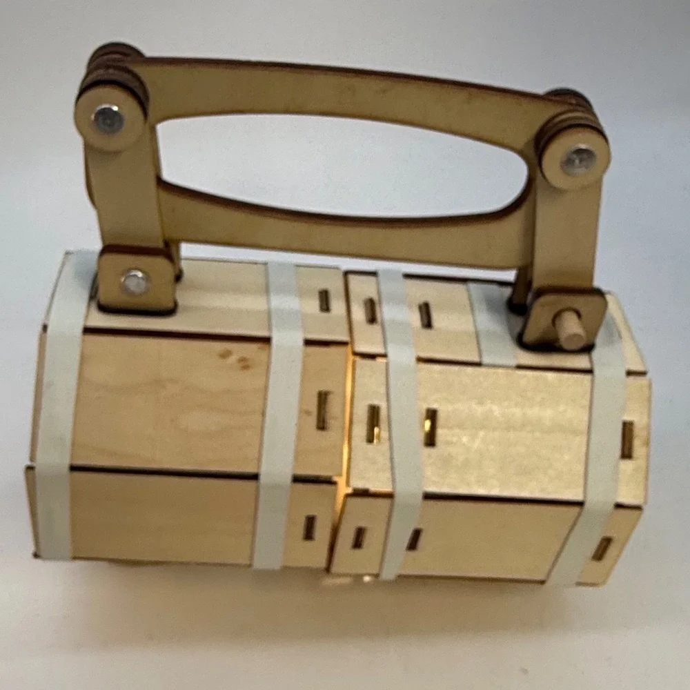 Unique Wood‎ Hexagon Lantern LED Light Decorative Table Lamp convertible fun